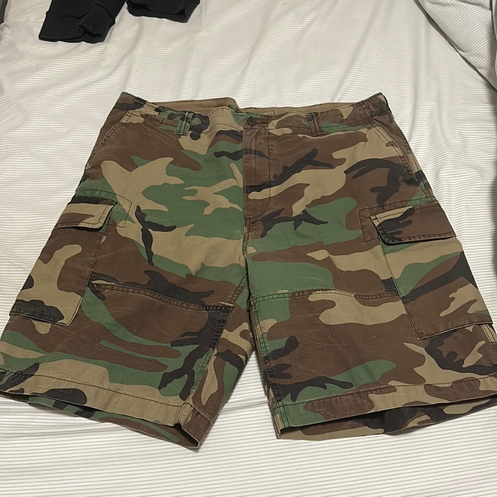 Camo shorts used